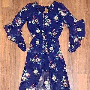 Floral Sequin Hearts romper